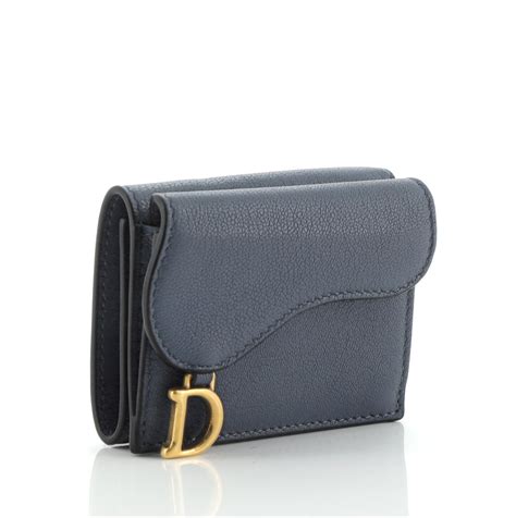 dior trifold wallet saddle|long saddle wallet with chain.